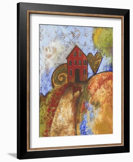 Horse Home and Heart-Cecile Broz-Framed Giclee Print