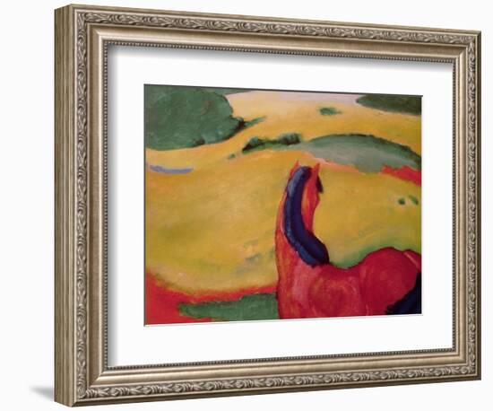 Horse in a Landscape, 1910-Franz Marc-Framed Giclee Print