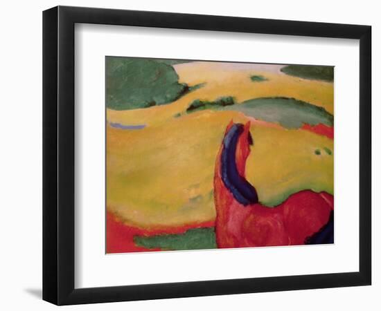 Horse in a Landscape, 1910-Franz Marc-Framed Giclee Print