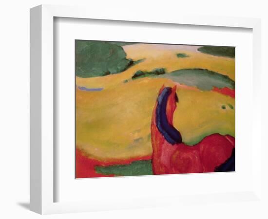 Horse in a Landscape, 1910-Franz Marc-Framed Giclee Print