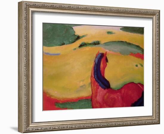 Horse in a Landscape, 1910-Franz Marc-Framed Giclee Print