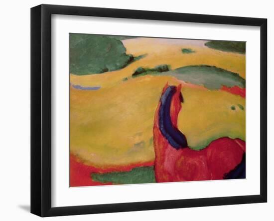 Horse in a Landscape, 1910-Franz Marc-Framed Giclee Print