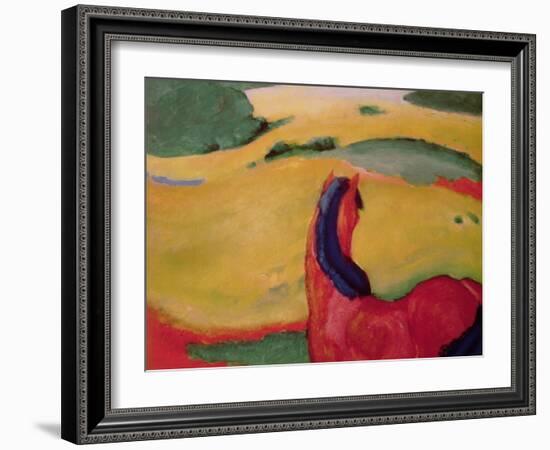 Horse in a Landscape, 1910-Franz Marc-Framed Giclee Print