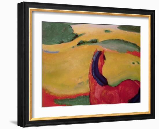 Horse in a Landscape, 1910-Franz Marc-Framed Giclee Print