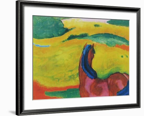 Horse in Landscape-Franz Marc-Framed Collectable Print