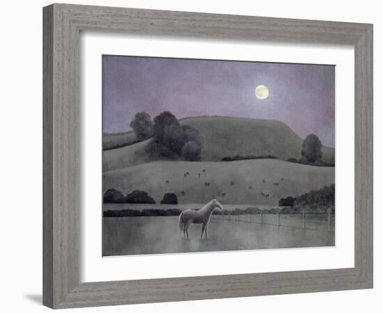 Horse in Moonlight, 2005-Ann Brain-Framed Giclee Print