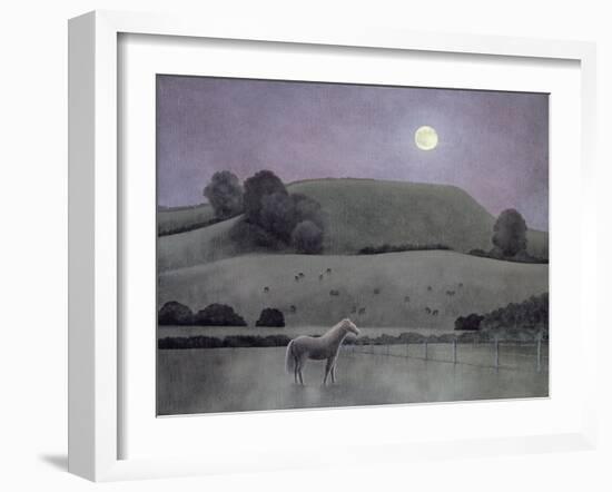 Horse in Moonlight, 2005-Ann Brain-Framed Giclee Print