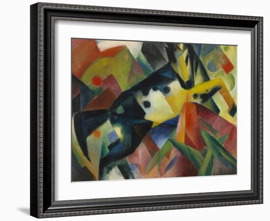 Horse Jumping, 1912-Franz Marc-Framed Premium Giclee Print