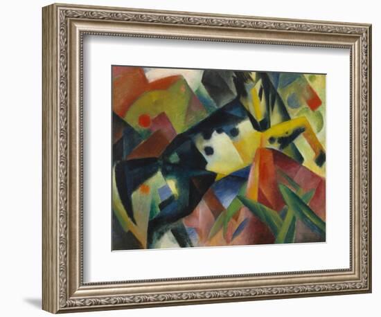 Horse Jumping, 1912-Franz Marc-Framed Giclee Print