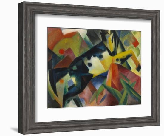 Horse Jumping, 1912-Franz Marc-Framed Giclee Print