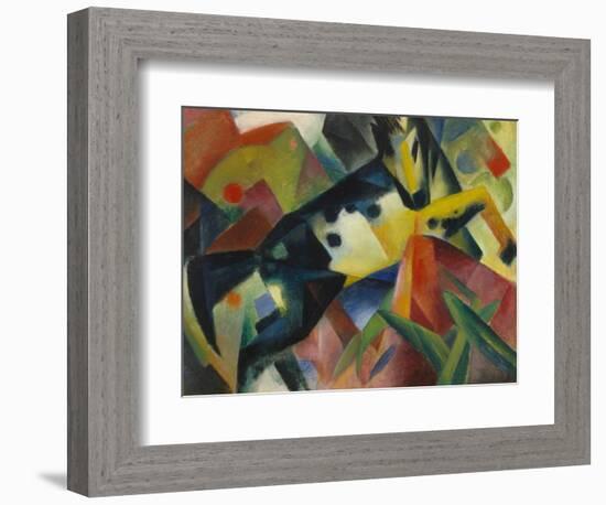 Horse Jumping, 1912-Franz Marc-Framed Giclee Print