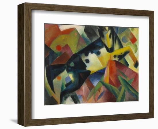 Horse Jumping, 1912-Franz Marc-Framed Giclee Print