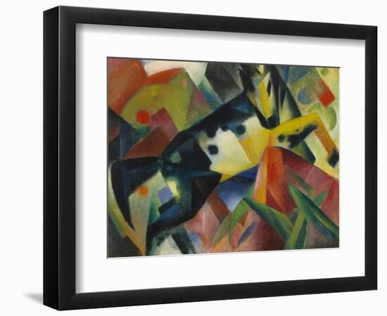 Horse Jumping, 1912-Franz Marc-Framed Giclee Print