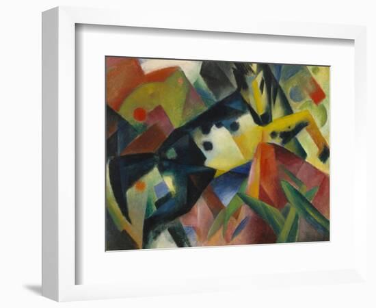 Horse Jumping, 1912-Franz Marc-Framed Giclee Print