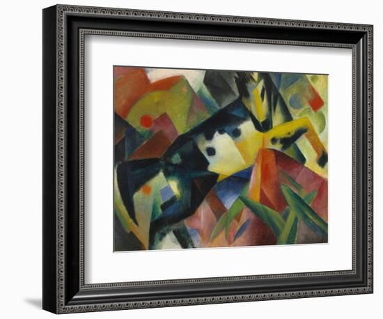 Horse Jumping, 1912-Franz Marc-Framed Giclee Print