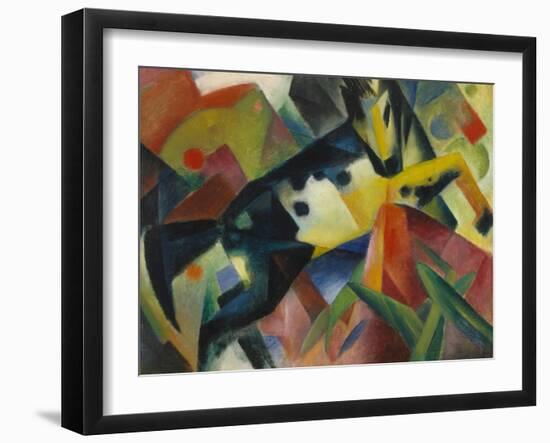 Horse Jumping, 1912-Franz Marc-Framed Giclee Print