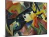 Horse Jumping, 1912-Franz Marc-Mounted Giclee Print