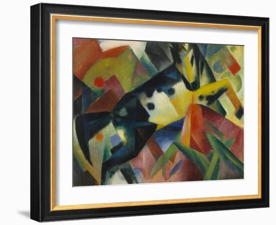 Horse Jumping, 1912-Franz Marc-Framed Giclee Print