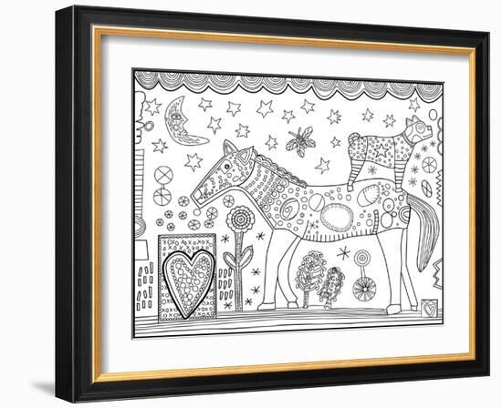 Horse Pepper CB-Jill Mayberg-Framed Giclee Print