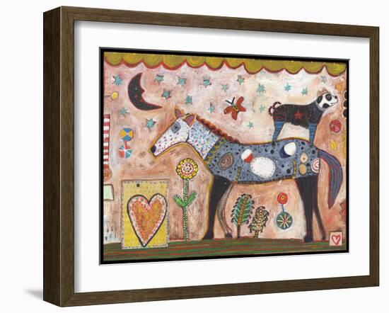 Horse PepperColor-Jill Mayberg-Framed Giclee Print