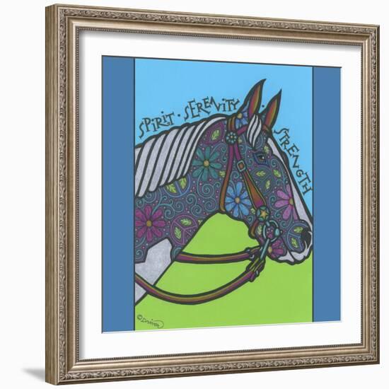 Horse (Pinto)-Denny Driver-Framed Giclee Print