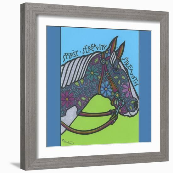 Horse (Pinto)-Denny Driver-Framed Giclee Print