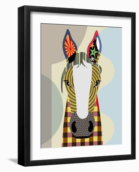 Horse Play-Lanre Adefioye-Framed Giclee Print