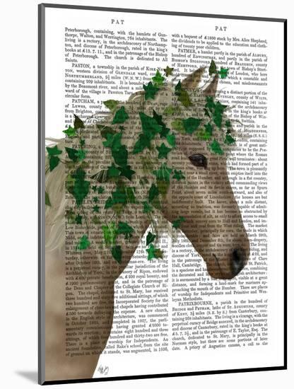 Horse Porcelain with Ivy-Fab Funky-Mounted Art Print