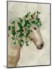 Horse Porcelain with Ivy-Fab Funky-Mounted Art Print