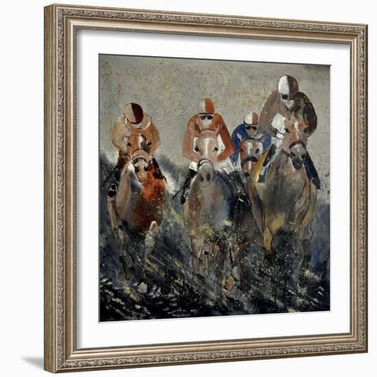 Horse Race 4110-Pol Ledent-Framed Art Print