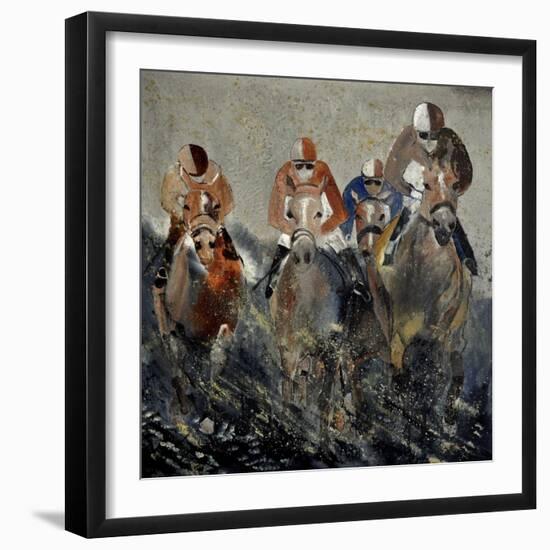 Horse Race 4110-Pol Ledent-Framed Art Print