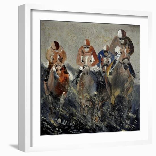 Horse Race 4110-Pol Ledent-Framed Art Print