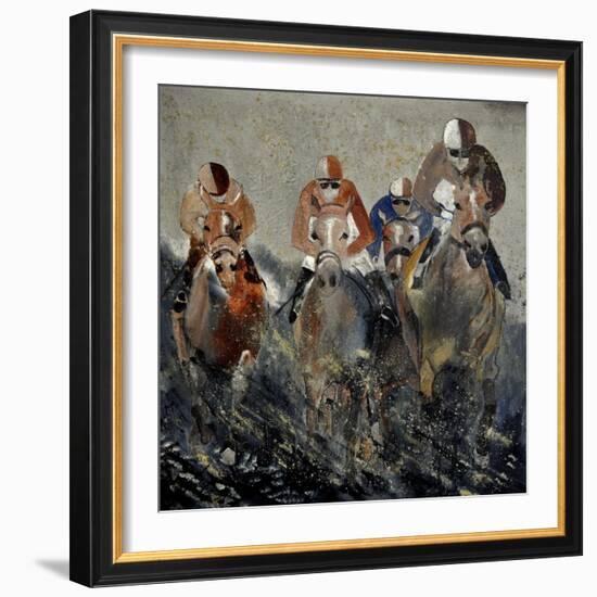 Horse Race 4110-Pol Ledent-Framed Art Print