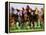 Horse Race in Motion-Peter Walton-Framed Premier Image Canvas