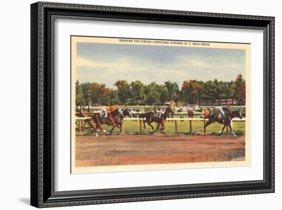 Horse Race, Saratoga Springs, New York-null-Framed Art Print