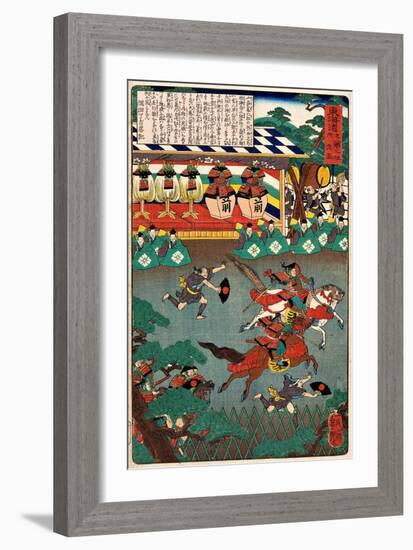 Horse Race - Tokaido No Uchi-Yoshitsuya Utagawa-Framed Giclee Print