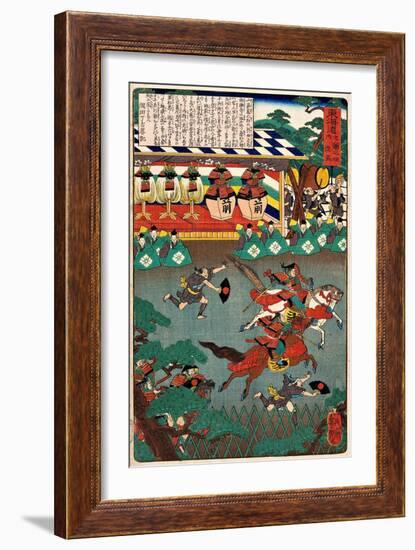 Horse Race - Tokaido No Uchi-Yoshitsuya Utagawa-Framed Giclee Print