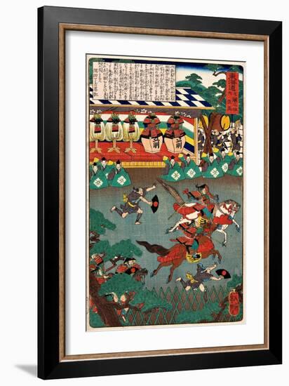 Horse Race - Tokaido No Uchi-Yoshitsuya Utagawa-Framed Giclee Print