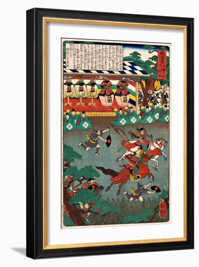 Horse Race - Tokaido No Uchi-Yoshitsuya Utagawa-Framed Giclee Print