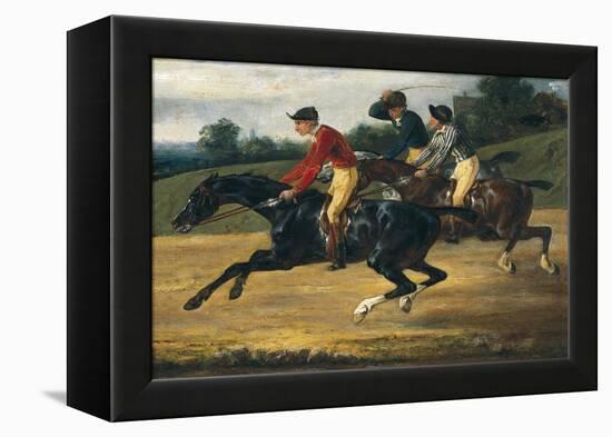 Horse Race-Théodore Géricault-Framed Stretched Canvas