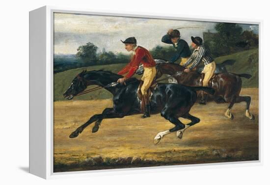 Horse Race-Théodore Géricault-Framed Stretched Canvas