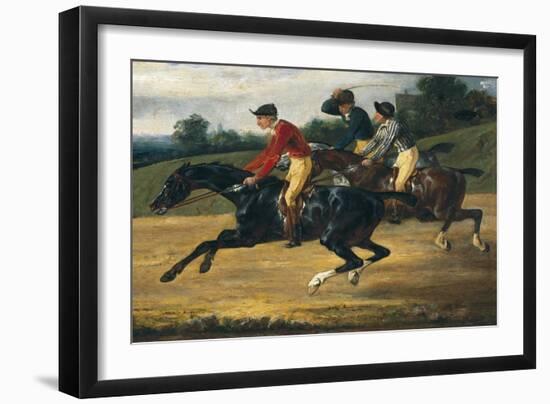 Horse Race-Théodore Géricault-Framed Art Print