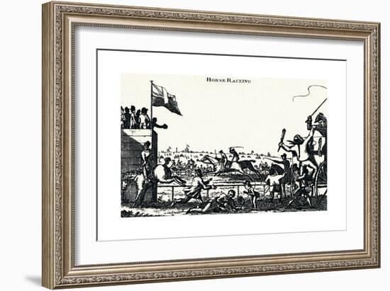 Horse Racing, (C1804), 1903-George Cruikshank-Framed Giclee Print