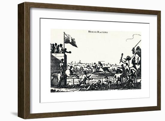 Horse Racing, (C1804), 1903-George Cruikshank-Framed Giclee Print