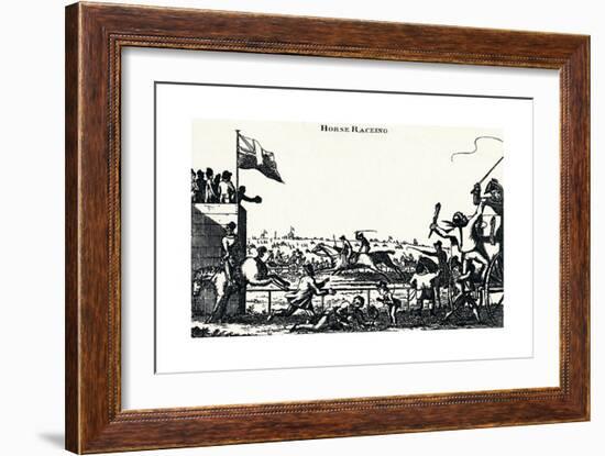 Horse Racing, (C1804), 1903-George Cruikshank-Framed Giclee Print