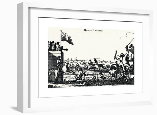 Horse Racing, (C1804), 1903-George Cruikshank-Framed Giclee Print