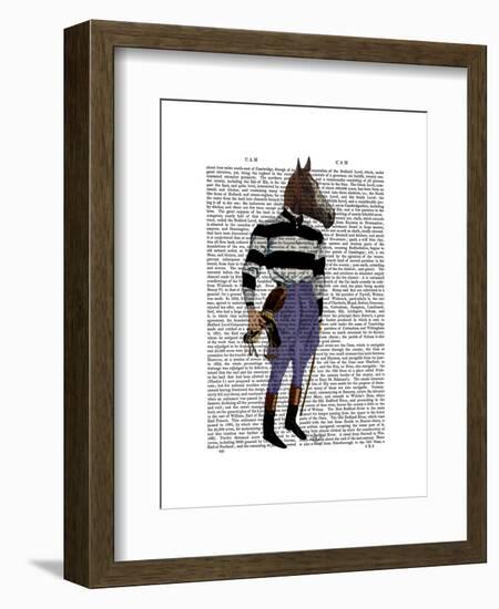 Horse Racing Jockey Full-Fab Funky-Framed Art Print