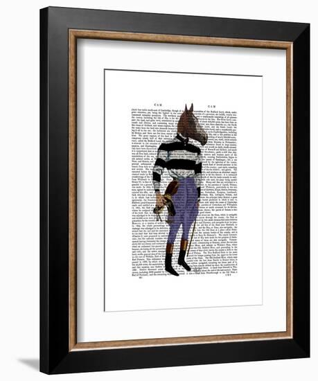 Horse Racing Jockey Full-Fab Funky-Framed Art Print