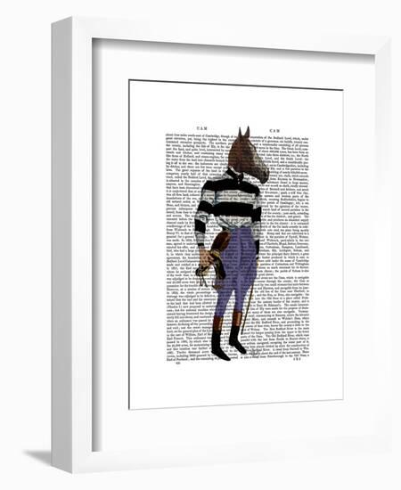 Horse Racing Jockey Full-Fab Funky-Framed Art Print