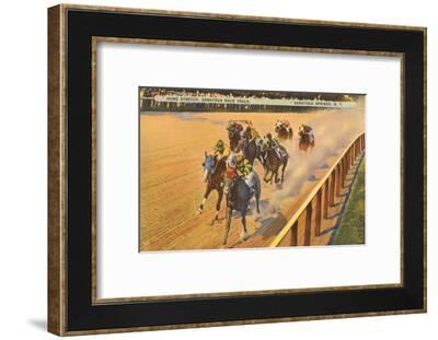 Horse Racing, Saratoga Springs, New York Art Print by | Art.com